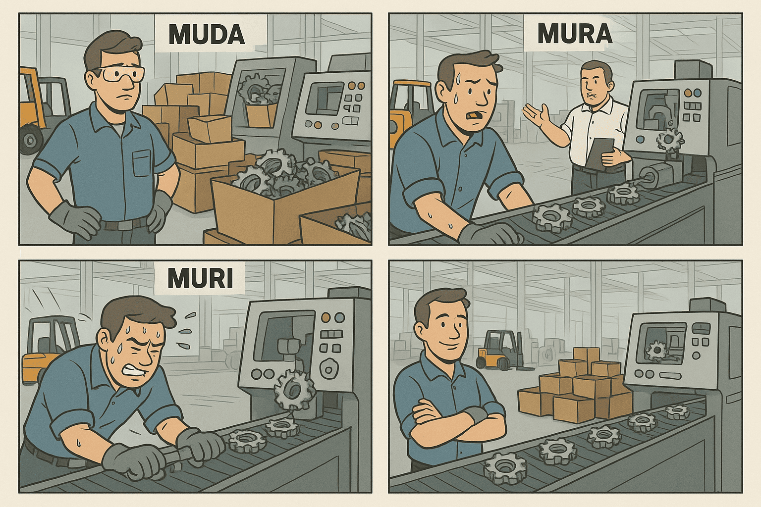 muda muri e mura os 3m do desperdício 