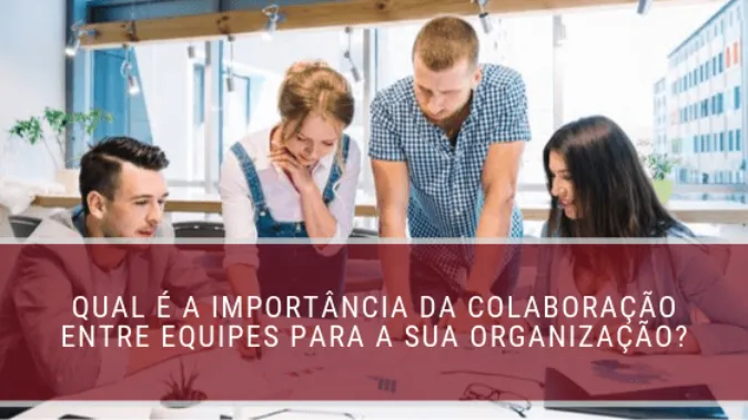 Qual é a importância da colaboração entre equipes para a sua organização?